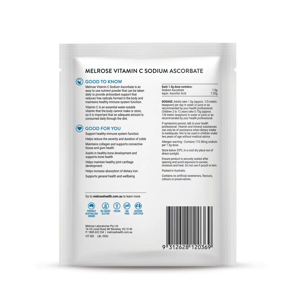 Vitamin C Sodium Ascorbate 125g - Image 2